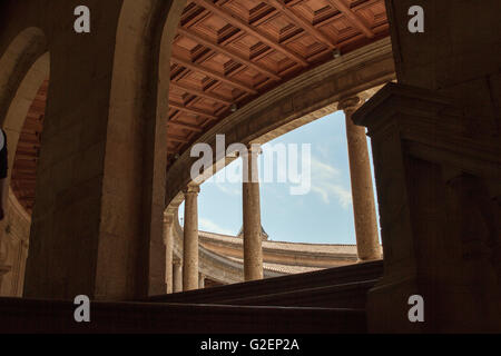 Palast von Carl v. in der Alhambra Stockfoto