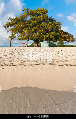 Vertikale Ansicht von Playa Ancon in der Nähe von Trinidad, Kuba. Stockfoto