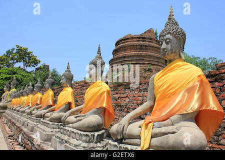 Wat Yai Chai Mongkons, buddhistische Tempel, Thailand Stockfoto
