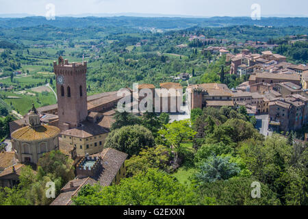 Stadt von San Miniato in der Region Pisa Provinz der Toskana, Italien. Stockfoto