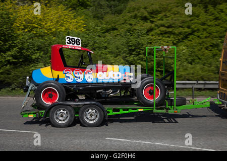 Doug Cronshaw 396 Rochdale Rakete BriSCA Formel1 Stockcar Pendle macht fest, ein Klassiker, Veteranen und Erbe motor Show in Nelson & Colne College, Barrowford, Lancashire, UK Stockfoto