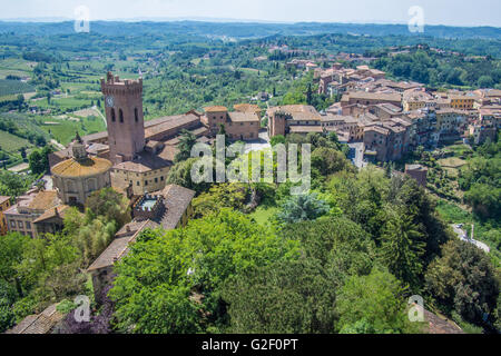 Stadt von San Miniato in der Region Pisa Provinz der Toskana, Italien. Stockfoto