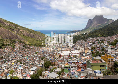 Rocinha Favela in Rio De Janeiro Stockfoto