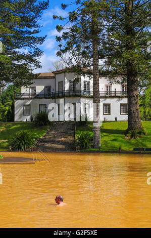 Terra Nostra Park Furnas Thermische Frühlinge Azoren Stockfoto