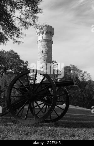 Wilder Turm in Chickamauga Chattanooga Bürgerkrieg Nationalpark Stockfoto