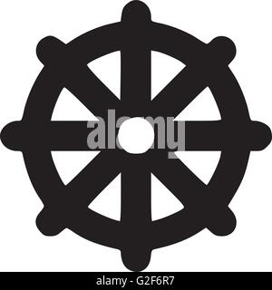 Dharma-Rad - Rad des Lebens Stock Vektor