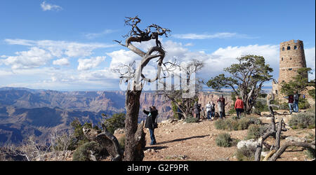 Watch Tower Grand Canyon South Rim National Park, Arizona USA Stockfoto