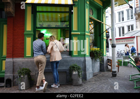 Crème De La Crème, eine Eisdiele in Antwerpen, Belgien Stockfoto