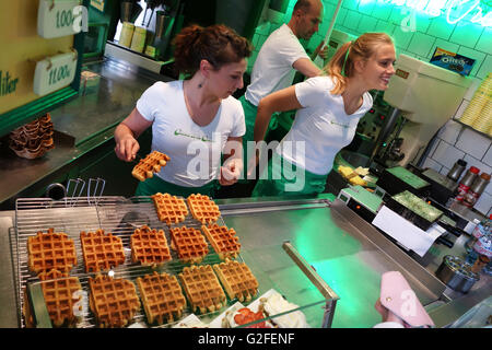 Crème De La Crème, eine Eisdiele in Antwerpen, Belgien Stockfoto