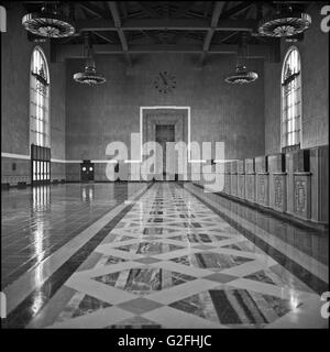 Original Ticket Lobby, Union Station, Los Angeles, Kalifornien, USA Stockfoto