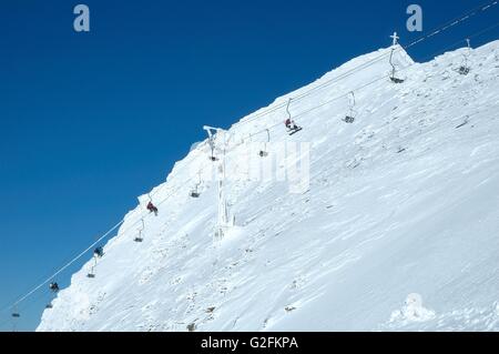 Skilift am Hintertuxer Gletscher in der Nähe Zillertal Tal in Österreich Stockfoto