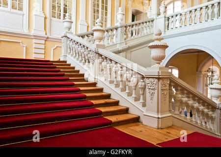 Pilsrundale, Lettland - 28. Mai 2016.; Innere des Schloss Rundale. Rundale Palace ist eines der bedeutendsten Denkmäler der Bar Stockfoto