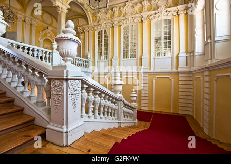 Pilsrundale, Lettland - 28. Mai 2016.; Innere des Schloss Rundale. Rundale Palace ist eines der bedeutendsten Denkmäler der Bar Stockfoto