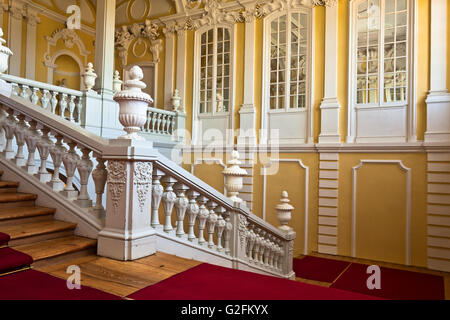 Pilsrundale, Lettland - 28. Mai 2016.; Innere des Schloss Rundale. Rundale Palace ist eines der bedeutendsten Denkmäler der Bar Stockfoto