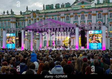 Russland. St. Petersburg. Öffentliches Konzert der klassischen Kunst "Classic im Palace". Stockfoto