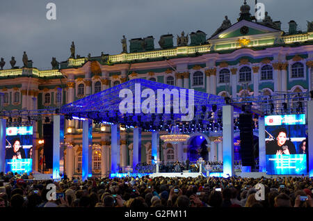 Russland. St. Petersburg. Öffentliches Konzert der klassischen Kunst "Classic im Palace". Stockfoto