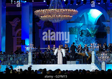 Russland. St. Petersburg. Öffentliches Konzert der klassischen Kunst "Classic im Palace". Stockfoto