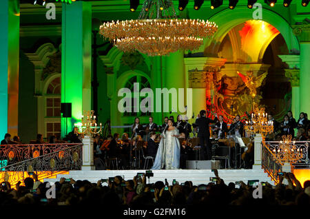 Russland. St. Petersburg. Öffentliches Konzert der klassischen Kunst "Classic im Palace". Stockfoto
