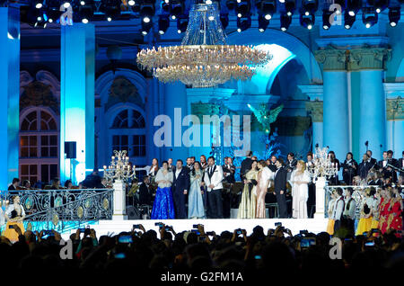 Russland. St. Petersburg. Öffentliches Konzert der klassischen Kunst "Classic im Palace". Stockfoto