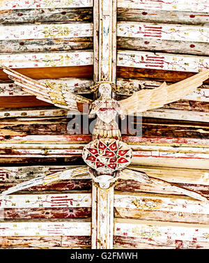 Holy Trinity Church in Blythburgh, Suffolk, Hammerbalken Dach Stockfoto