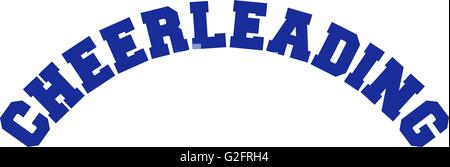 Cheerleader Wort Stockfoto