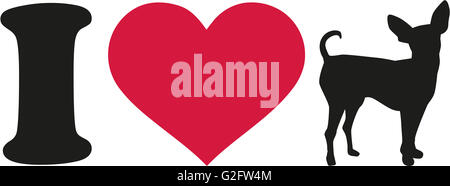 Ich liebe Prager Rattler Stockfoto