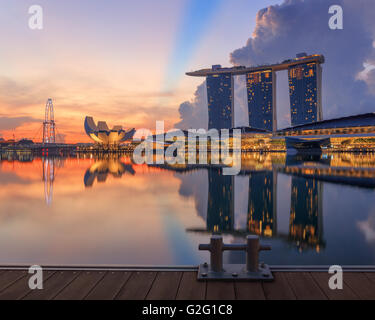 Blick auf Singapur Stockfoto