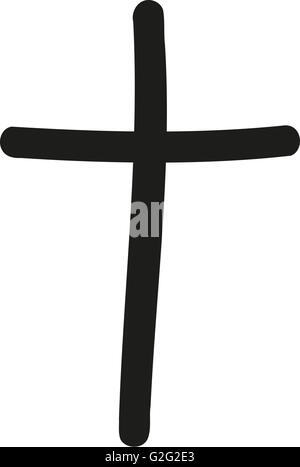 Handgezeichneten Kreuz Stockfoto