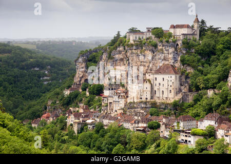 Rocamadour, ein Dorf im Südwesten Frankreichs. Stockfoto