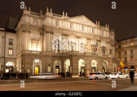 Teatro Alla Scala Opernhaus, Mailand, Lombardei, Italien Stockfoto