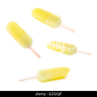 Pop-Popsicle Eis am Stiel isoliert Stockfoto