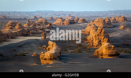 Yardang Geological Park oder Dunhuang UNESCO National Geopark, Provinz Gansu, China. Stockfoto