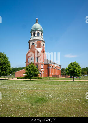 Die Kapelle im Royal Victoria Country Park, Hampshire. Das einzige verbleibende Gebäude des Royal Victoria Hospital. Stockfoto