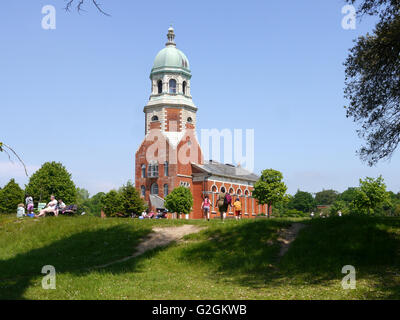 Die Kapelle im Royal Victoria Country Park, Hampshire. Das einzige verbleibende Gebäude des Royal Victoria Hospital. Stockfoto