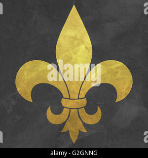 Fleur-De-Lis (Marmor) Stockfoto