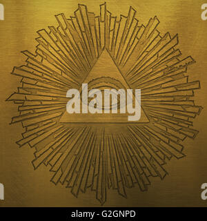 Freimaurer Symbol Stockfoto