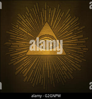 Freimaurer Symbol Stockfoto