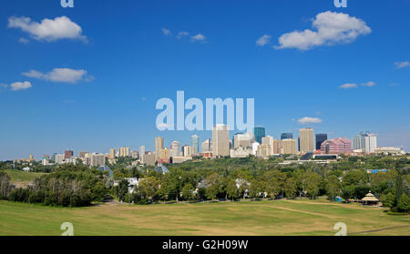 Edmonton-Skyline Blick westlich, nordwestlicher Edmonton Alberta Kanada Stockfoto