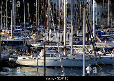 Pula, Istrien, Kroatien. Hafen der Marina Veruda. Stockfoto