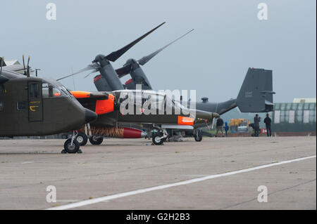 IWM Duxford, Cambridgeshire UK. 29. Mai 2016. Der amerikanische Air Show feiert das neu-transformierten American Air Museum. Stockfoto