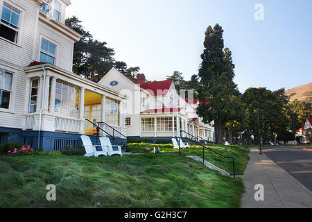 Fort Barker Häuser, Sausalito, Kalifornien Stockfoto