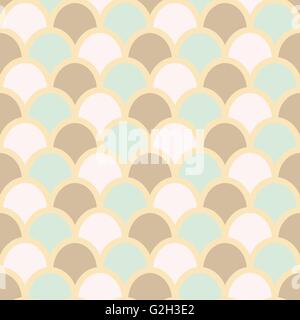 Fisch Haut Stil Hintergrund. Fisch Schuppen Muster. Pastell-Farben. Fisch Haut nahtlose Hintergrund drucken. Vektor-Illustration. Stock Vektor