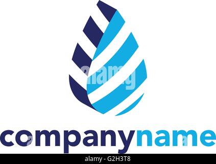 Wasserzeichen-abstrakte Logo Branding Corporate Identity Logo-Design-Vorlage isoliert auf weißem Hintergrund Stock Vektor