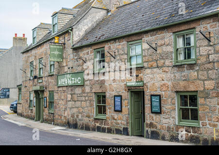 Atlantic Hotel und Gasthof, Hugh Stadt an Str. Marys, auf die Isles of Scilly. Stockfoto