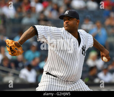 die Bronx, NY, USA. 26. Mai 2016. CC Sabathia (Yankees), 26. Mai 2016 - MLB: CC Sabathia der New York Yankees in der Major League Baseball Spiel im Yankee Stadium in der Bronx, NY, USA. © Hiroaki Yamaguchi/AFLO/Alamy Live-Nachrichten Stockfoto