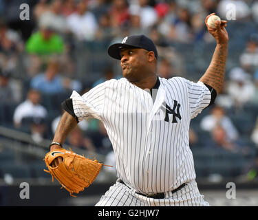 die Bronx, NY, USA. 26. Mai 2016. CC Sabathia (Yankees), 26. Mai 2016 - MLB: CC Sabathia der New York Yankees in der Major League Baseball Spiel im Yankee Stadium in der Bronx, NY, USA. © Hiroaki Yamaguchi/AFLO/Alamy Live-Nachrichten Stockfoto