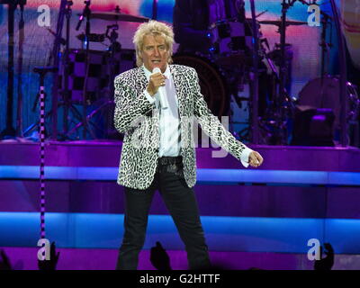 Berlin, Deutschland. 31. Mai 2016. "Rod Stewart", Konzert in der Mercedes-Benz-Arena, Berlin, 31.05.2016 | Verwendung Weltweit Credit: Dpa picture-Alliance/Alamy Live News Stockfoto