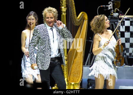 Berlin, Deutschland. 31. Mai 2016. "Rod Stewart", Konzert in der Mercedes-Benz-Arena, Berlin, 31.05.2016 | Verwendung Weltweit Credit: Dpa picture-Alliance/Alamy Live News Stockfoto