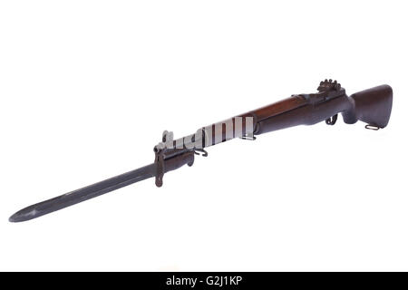 OLG Infanteriegewehr isoliert auf weißem Hintergrund Stockfoto