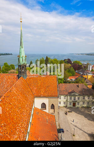 Boden-See, Stadt Konstanz, Baden-Württemberg, Deutschland. Blick vom Konstanzer Kathedrale (Münster) Stockfoto